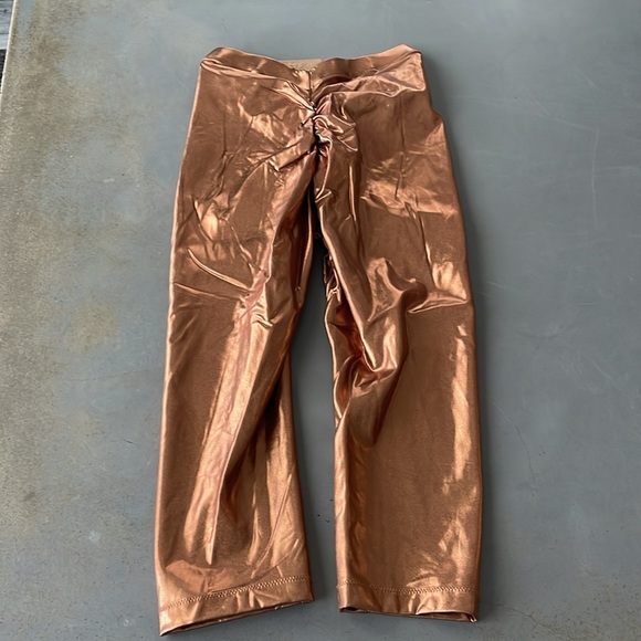 Skims NWT Penny Ruched Metallic Swim V Waist Pants Size XXS - Picture 7 of 8